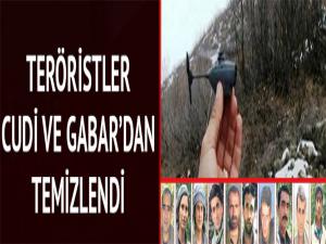 Cudi ve Gabar'daki teröristlere eşek arısı adlı dronelar ile büyük darbe indirildi