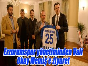 Erzurumspor yönetiminden Vali Okay Memişe ziyaret