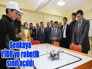Şenkaya YİBOya robotik sınıf açıldı