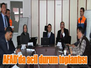 AFADda acil durum toplantısı