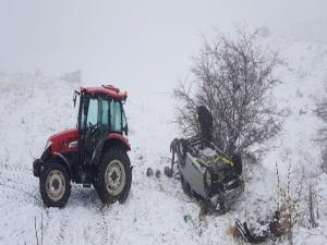 Aşkalede trafik kazası: 1 yaralı