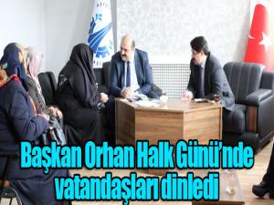 Başkan Orhan Halk Gününde vatandaşları dinledi