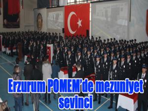 Erzurum POMEMde mezuniyet sevinci
