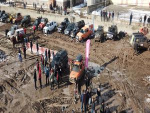 Off-road yarışları havadan görüntülendi