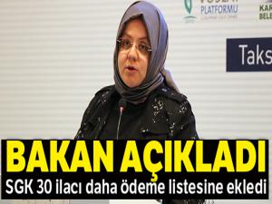 SGK 30 ilacı daha ödeme listesine ekledi