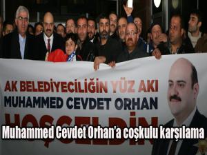 Belediye Başkan adayı Muhammed Cevdet Orhana coşkulu karşılama
