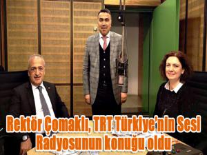 Rektör Çomaklı, TRT Türkiyenin Sesi Radyosunun konuğu oldu