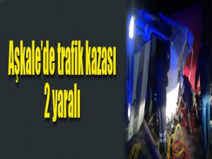 Aşkalede trafik kazası: 2 yaralı
