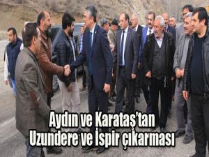 Aydın ve Karataştan Uzundere ve İspir çıkarması