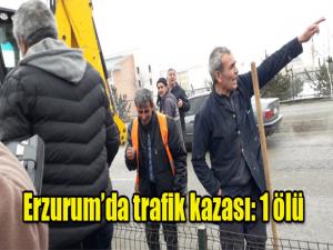 Erzurumda trafik kazası: 1 ölü