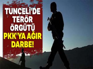 Tunceli'de terör örgütü PKK'ya ağır darbe!