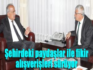Şehirdeki paydaşlar ile fikir alışverişleri sürüyor