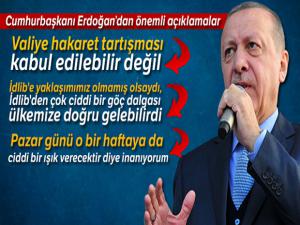 Cumhurbaşkanı Erdoğan'dan önemli açıklamalar !