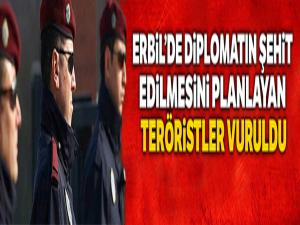 Erbil'de diplomatın şehit edilmesi olayını planlayan teröristler vuruldu
