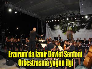 Erzurumda İzmir Devlet Senfoni Orkestrasına yoğun ilgi