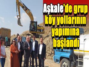 Aşkalede grup köy yollarının yapımına başlandı