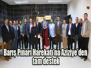 Barış Pınarı Harekatına Aziziyeden tam destek