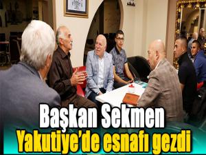 Başkan Sekmen Yakutiyede esnafı gezdi