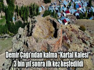 Demir Çağı'ndan kalma Kartal Kalesi 3 bin yıl sonra ilk kez keşfedildi