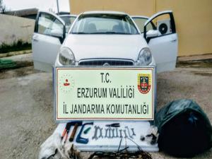 Erzurumda iş makinası ve trafo hırsızlığı çetesi çökertildi