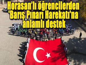 Horasanlı öğrencilerden 'Barış Pınarı Harekatı'na anlamlı destek