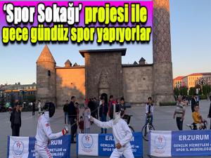 Spor Sokağı projesi ile gece gündüz spor yapıyorlar