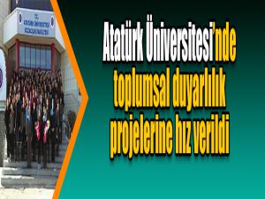 Atatürk Üniversitesinde toplumsal duyarlılık projelerine hız verildi