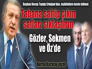 Tabana sahip çıkın safları sıklaştırın