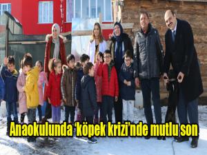 Anaokulunda köpek krizinde mutlu son