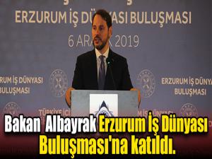 Bakan Albayrak Erzurum İş Dünyası Buluşması'na katıldı.