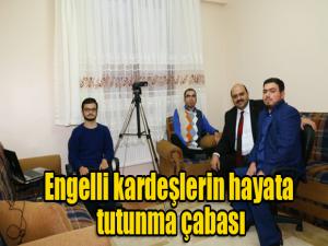 Engelli kardeşlerin hayata tutunma çabası