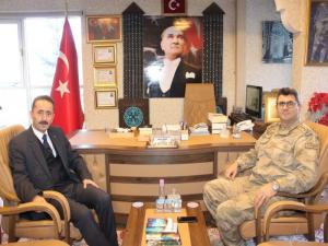 Erzurum İl Jandarma Komutanı Gemalmaz, Kültür ve Turizm İl Müdürü Almazı ziyaret etti