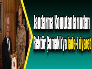 Jandarma Komutanlarından Rektör Çomaklıya iade-i ziyaret