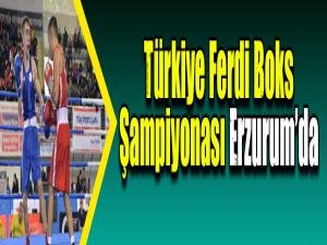 Türkiye Ferdi Boks Şampiyonası Erzurumda başladı