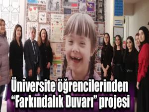 Üniversite öğrencilerinden Farkındalık Duvarı projesi
