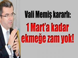 1 Marta kadar ekmeğe zam yok!