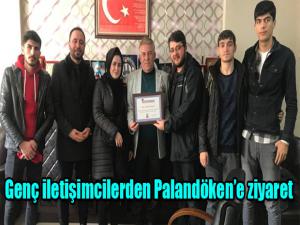 Genç iletişimcilerden Palandökene ziyaret