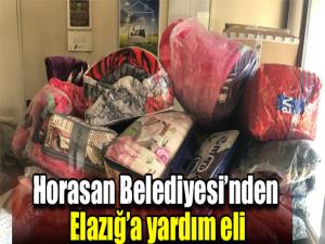 Horasan Belediyesinden Elazığa yardım eli
