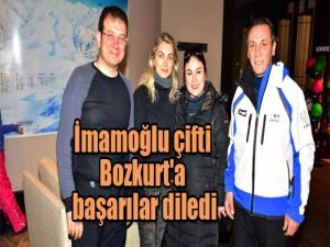 İmamoğlu çifti Bozkurt'a başarılar diledi