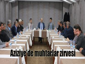 Aziziyede muhtarlar zirvesi