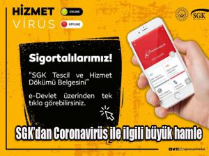 SGKdan Coronavirüs ile ilgili büyük hamle