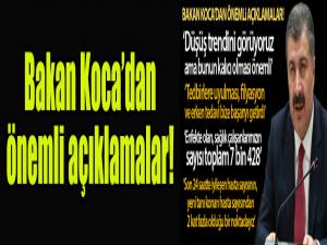 Bakan Koca: "Başarının tamamını özetleyecek olursak; tedbir, tespit, hızlı tedavi