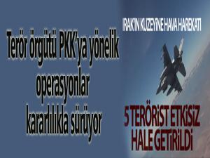 Terör örgütü PKKya yönelik operasyonlar kararlılıkla sürüyor.