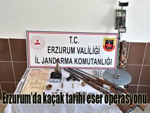 Erzurumda kaçak tarihi eser operasyonu