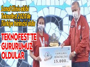 Sanal Clinic ekibi Teknofest 2020de Türkiye birincisi oldu