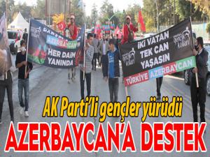 Azerbaycana destek için yürüdüler