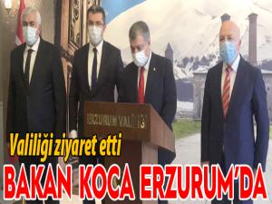 Bakan Koca Erzurumda