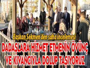 Başkan Sekmenden saha gezisi