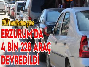 Erzurumda 4 bin 228 araç devredildi