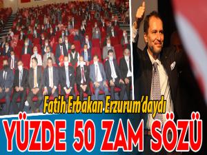 Fatih Erbakan Erzurumda konuştu